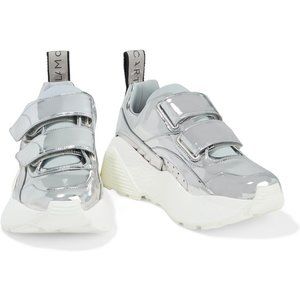 STELLA MCCARTNEY Eclypse faux mirrored-leather sneakers